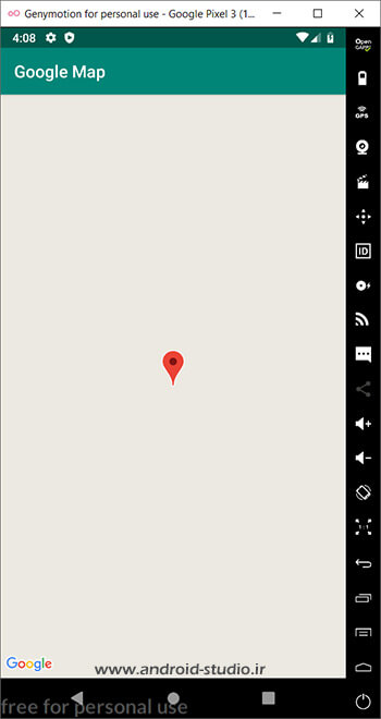 نمایش نقشه ساده گوگل توسط Map_TYPE_NONE