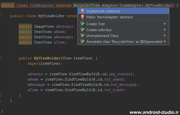 متدهای Adapter