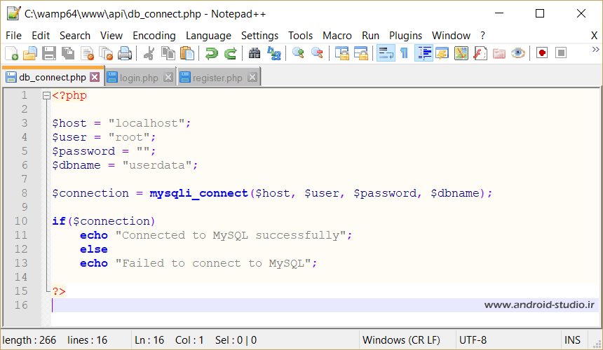 فایل db_connect.php