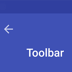 ساخت تولبار (Toolbar) متریال دیزاین