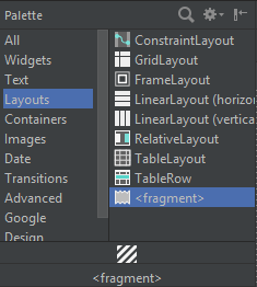 اضافه کردن فرگمنت به اکتیویتی به شیوه Drag & Drop