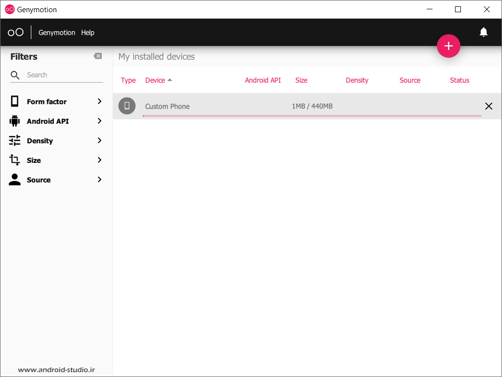 دانلود فایل دیوایس جنی موشن