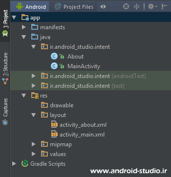 ساخت اکتیویتی جدید