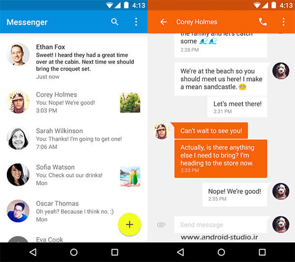 متریال دیزاین در اندروید