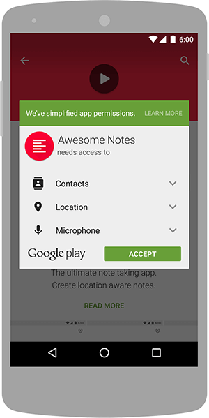 پذیرش مجوزهای اندروید قبل از نصب اپلیکیشن