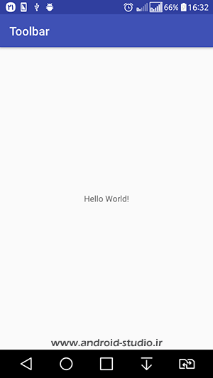 اکشن بار پیش فرض اندروید
