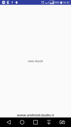 تم NoActionBar متریال اندروید