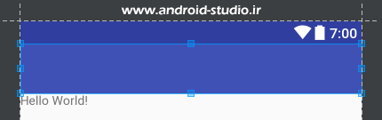 تعریف background تولبار اندروید