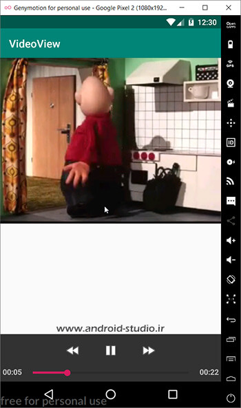 اضافه کردن MediaController به VideoView در اندروید استودیو